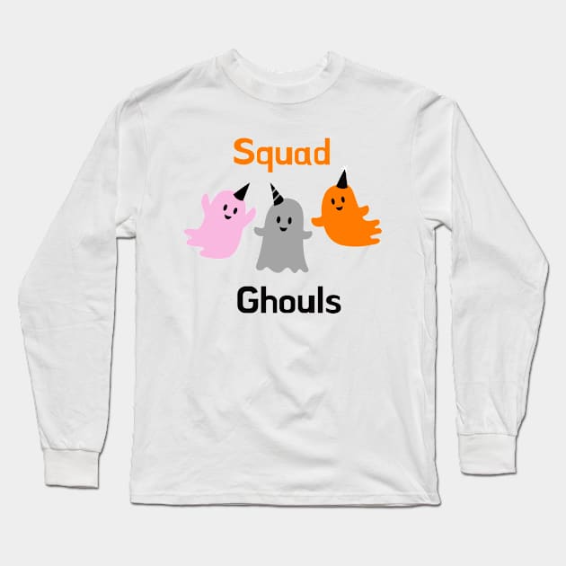 Squad Ghouls Halloween Long Sleeve T-Shirt by artzeecrafts